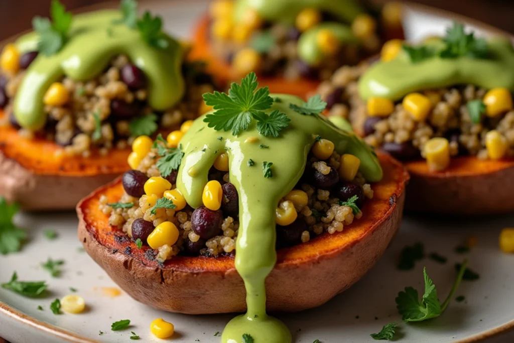 Quinoa Stuffed Sweet Potatoes