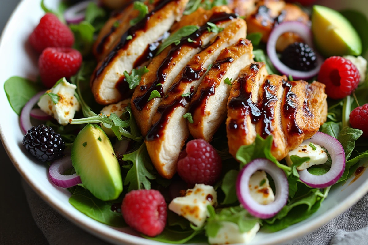 Blackberry Balsamic Chicken Salad Recipe - Delicious & Healthy