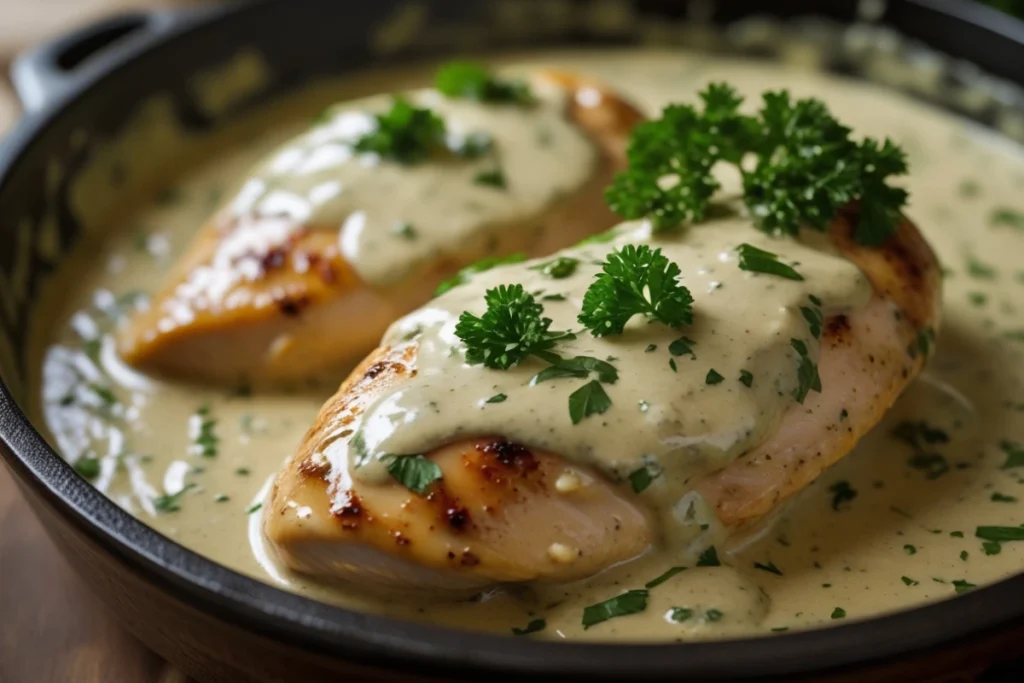 Creamy Ranch Chicken Recipe - Tender Chicken Breast in Creamy Ranch Sauce