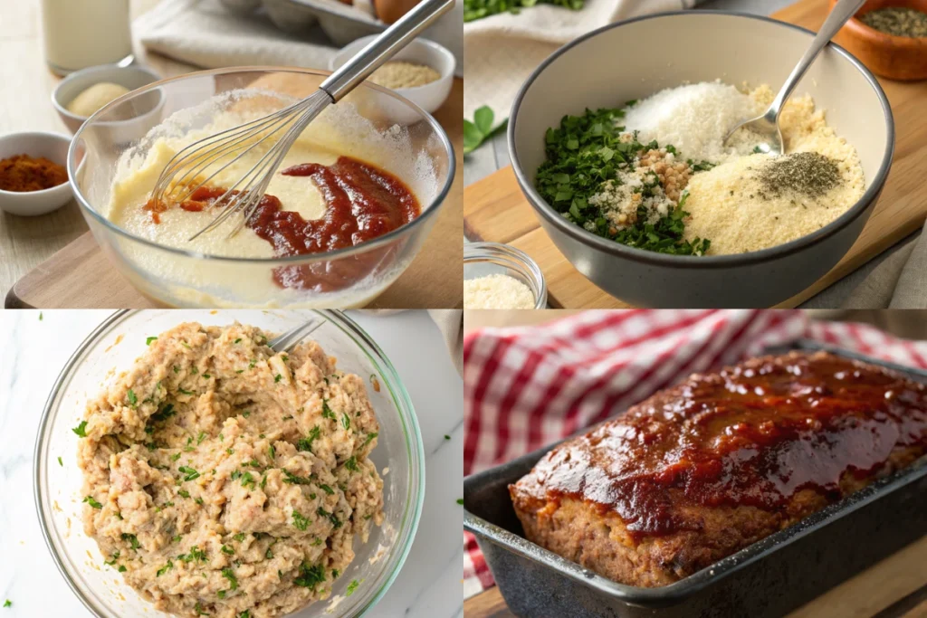 Tender and moist chicken meatloaf with a sweet and tangy glaze - a family favorite.